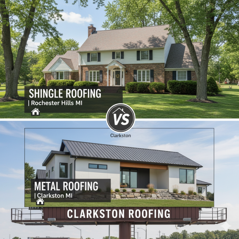 Shingle vs Metal Roofing – Rochester Hills MI
