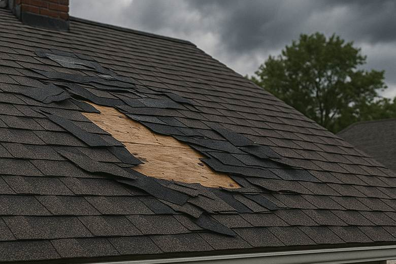 storm damage roof repair by valor roofing llc in michigan