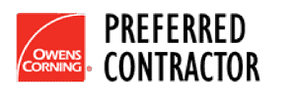 Owens Corning Preferred Contractor badge for Valor Roofing